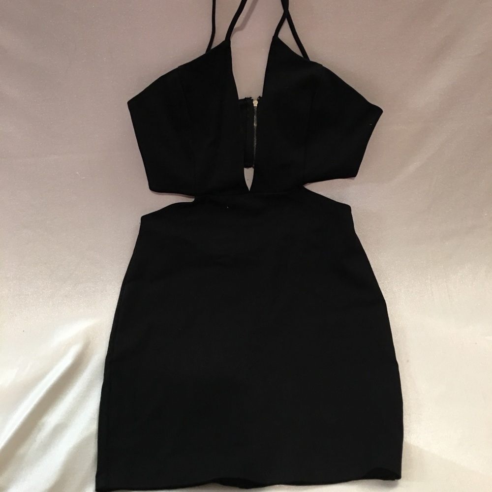 Black mini dress